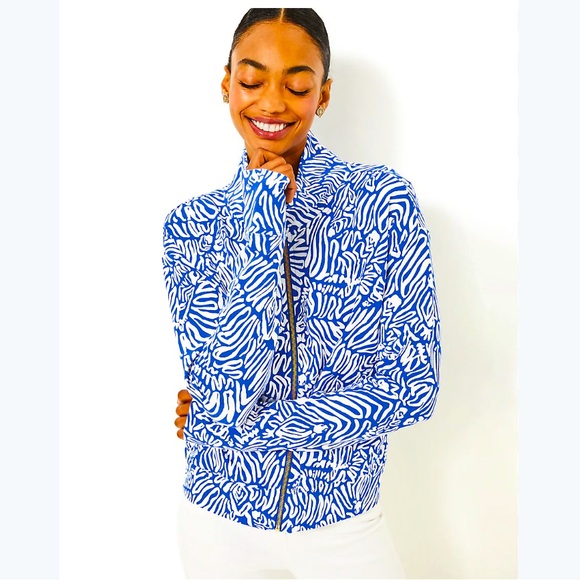 Lilly Pulitzer Tops - Lilly Pulitzer Wrenley UPF 50 Zip Up Sweatshirt